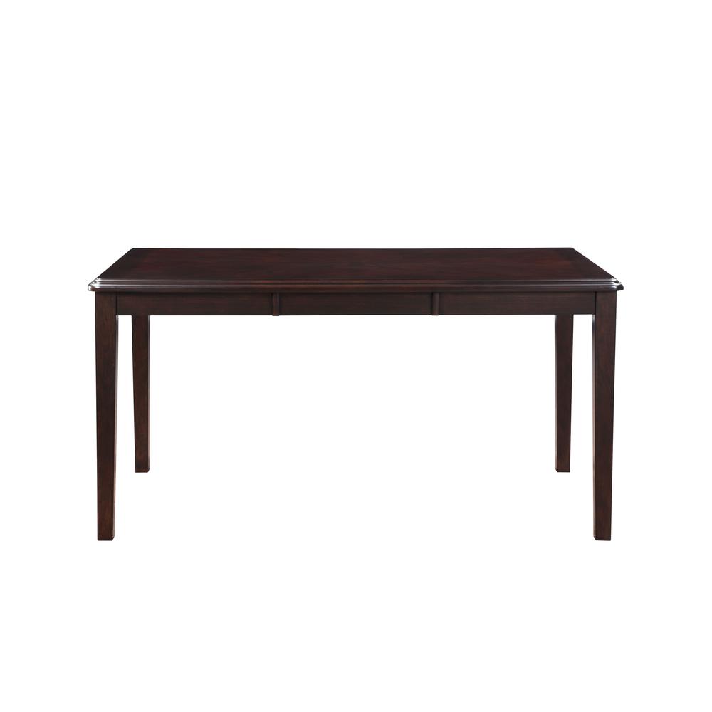 Gia 5-Piece 60" Wood Rectangular Dining Set with 4 Chairs in Ebony