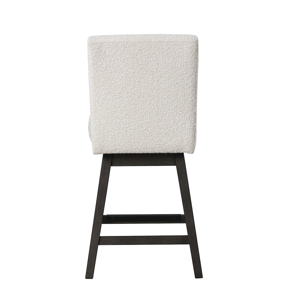High Line 5-Pc Counter Table Set with Swivel Chairs, White