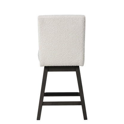 High Line 5-Pc Counter Table Set with Swivel Chairs, White