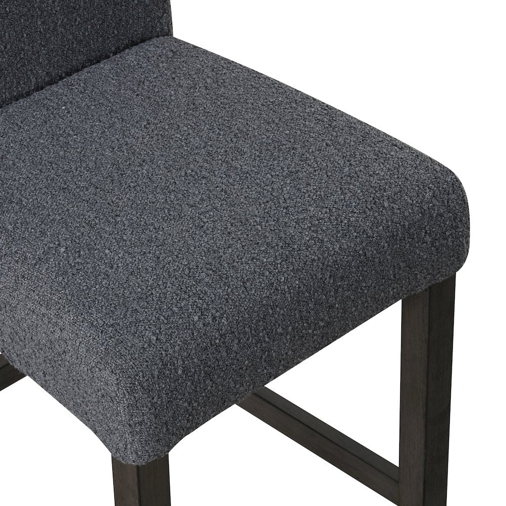 High Line 5-Piece Wood Rectangular Counter Table Set, Gray
