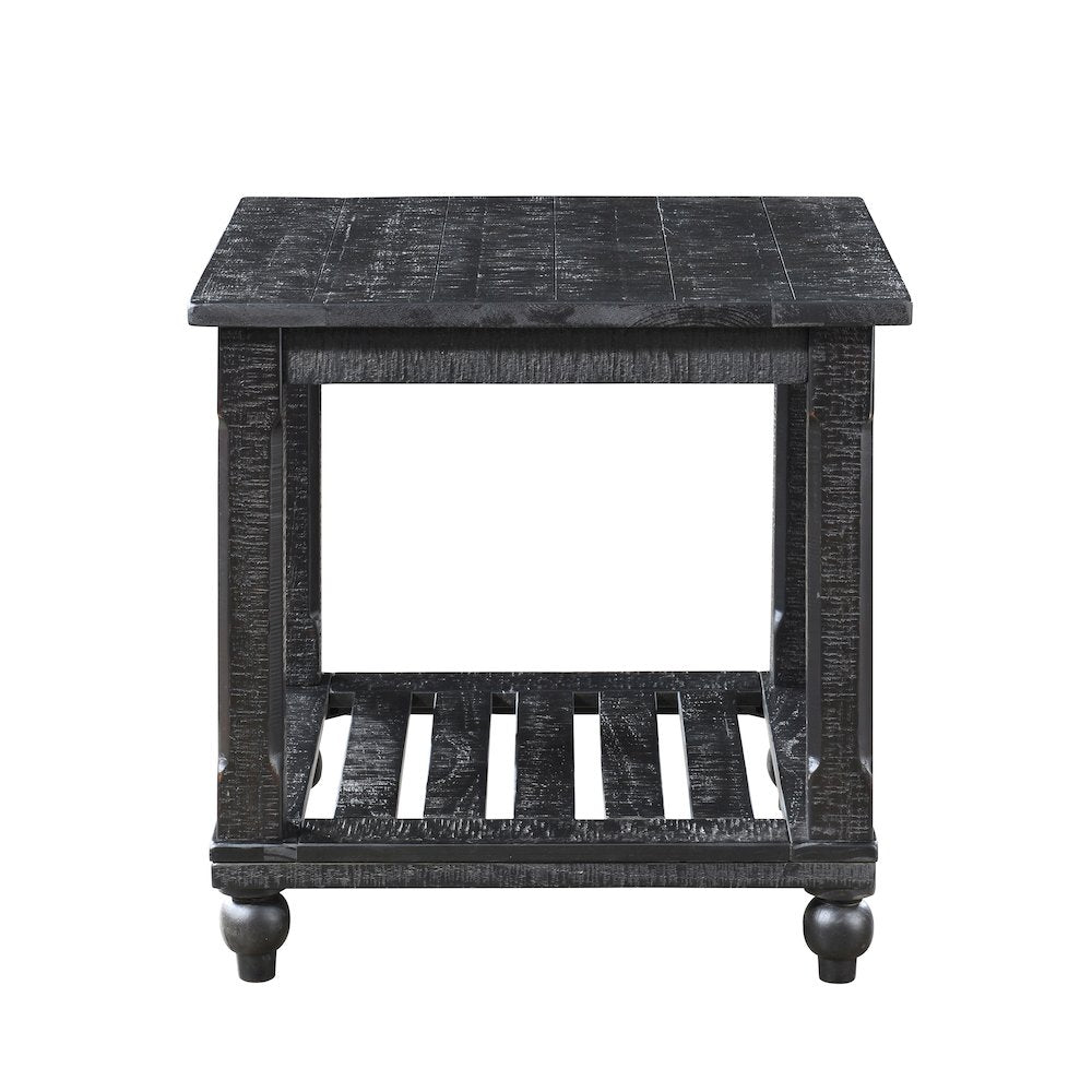Cade 3-Piece Wood Occasional Table Set in Black