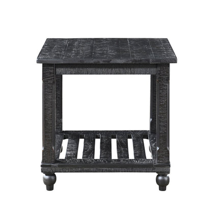 Cade 3-Piece Wood Occasional Table Set in Black