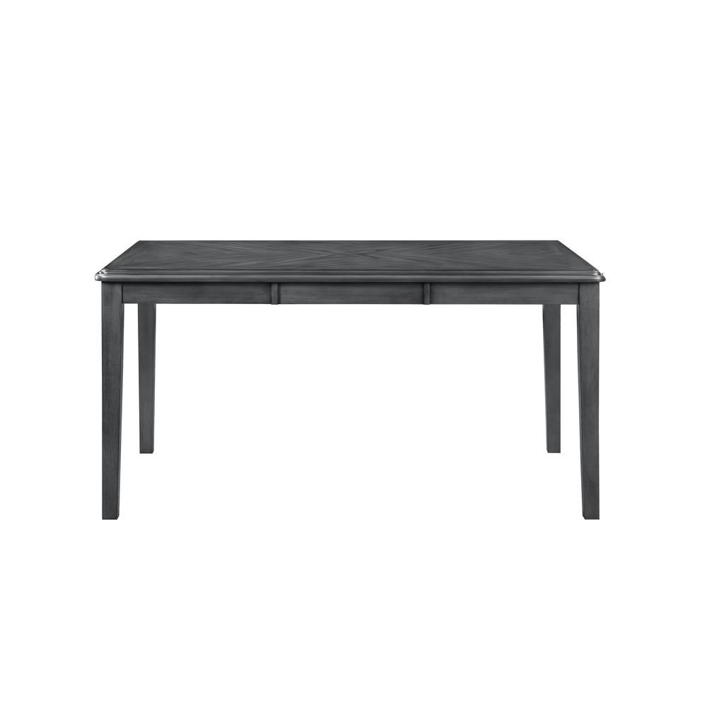 Gia 5-Piece 60" Wood Rectangle Dining Set with 4 Chairs in Gray