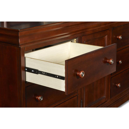 Furniture Versailles Solid Wood Engineered Wood Dresser in Cherry
