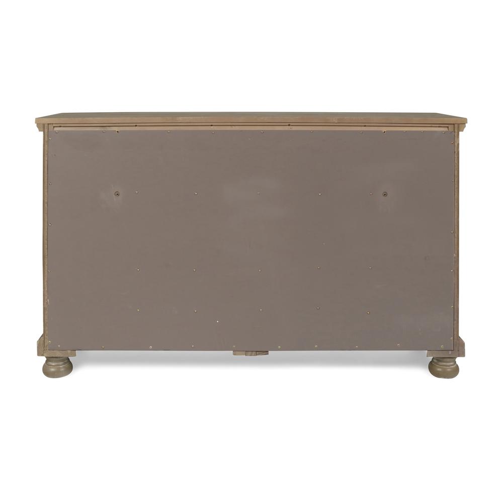 Furniture Allegra Solid Wood Engineered Wood Dresser in Pewter