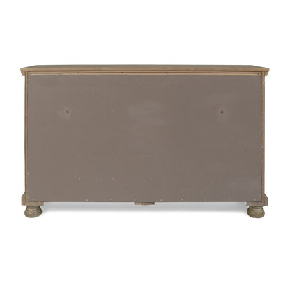 Furniture Allegra Solid Wood Engineered Wood Dresser in Pewter