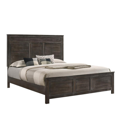 Furniture Andover Contemporary Solid Wood 5/0 Q Bed in Nutmeg