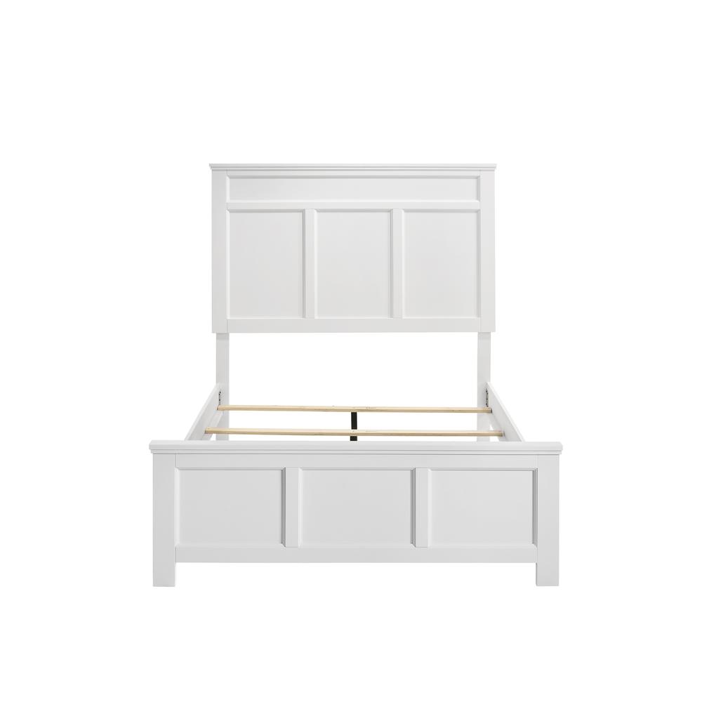 Furniture Andover Traditional Twin Size Wood Bed in White