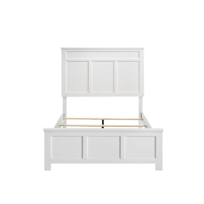 Furniture Andover Traditional Twin Size Wood Bed in White