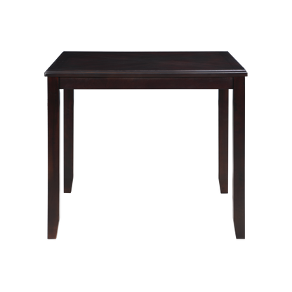 Furniture Gia 5-Piece Transitional Wood Counter Set in Ebony