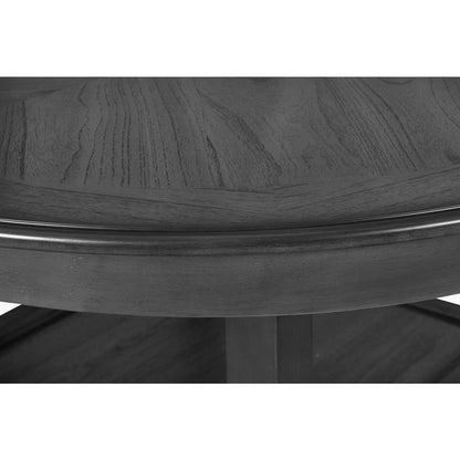 Furniture Gia 5-Piece Transitional Wood Dining Set in Gray