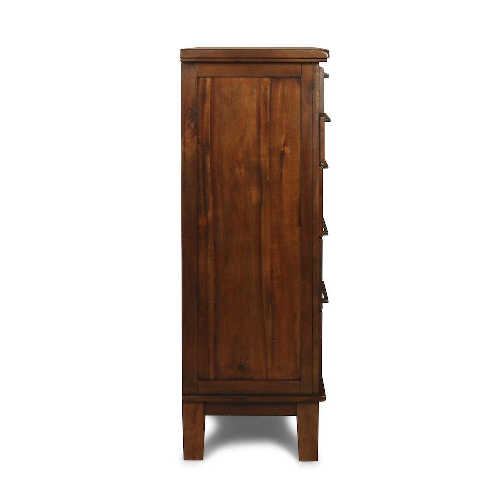 Cagney 3-Pc Wood Bedroom Set with Chest in Chestnut