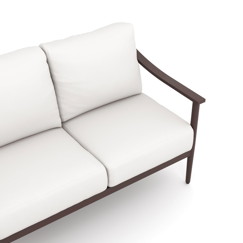 Moana 4 Pc Set - Sofa, 2 Club Chairs, Coffee Table-Ivory