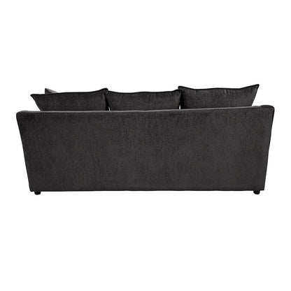 Sylvie Polyester Upholstered Sofa in Dark Gray