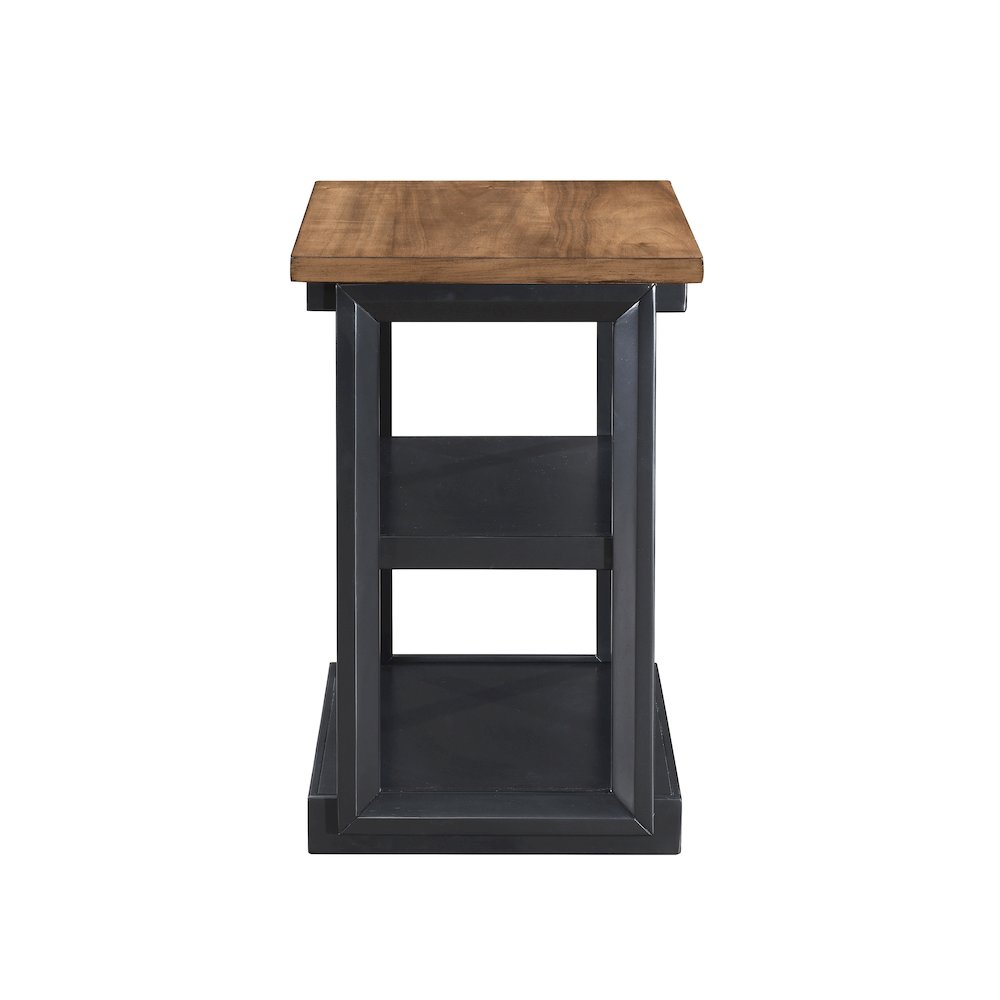 Decker 3-Piece Wood Occasional Table Set in Black/Brown