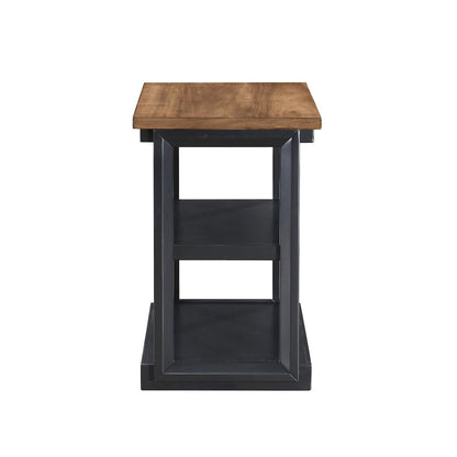 Decker 3-Piece Wood Occasional Table Set in Black/Brown