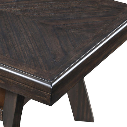 Gia 3-Piece Wood Occasional Table Set in Brown