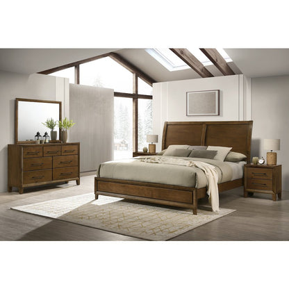 Ballard 5-Piece Wood King Bedroom Set in Walnut