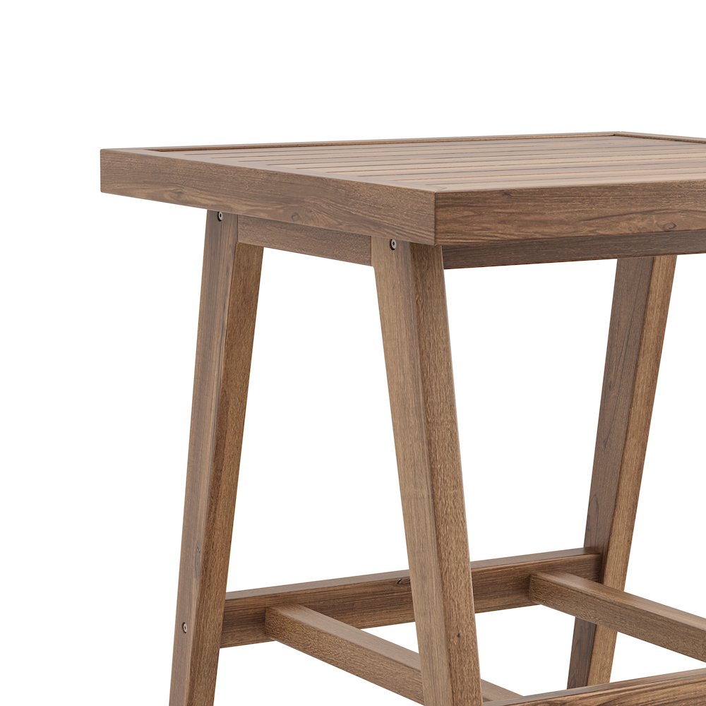 Ashton 3-Piece Wood Patio Conversation Set in Moss Green