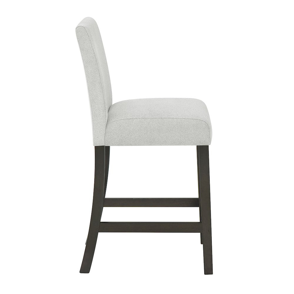 Carissa Wood Counter Chair in Stone (Set of 2)