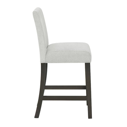 Carissa Wood Counter Chair in Stone (Set of 2)