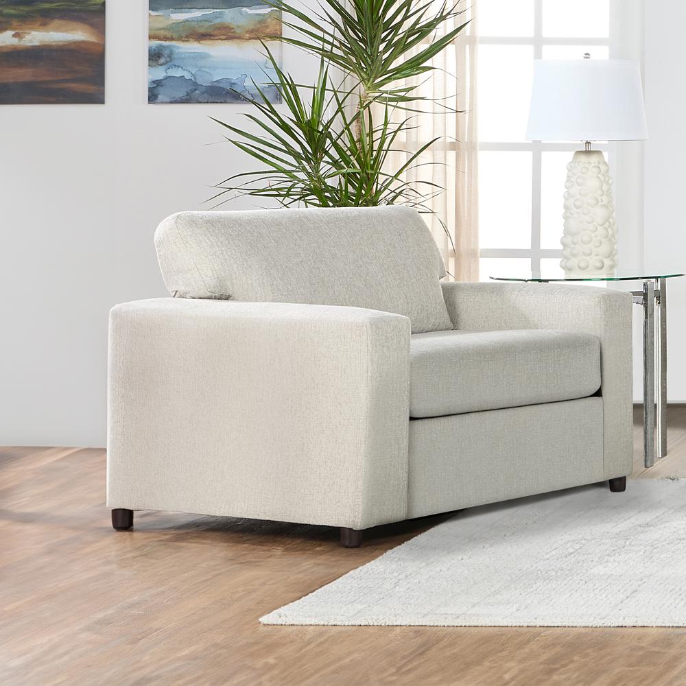 Kylo Natural Polyester Fabric Oversized Chair and a Half