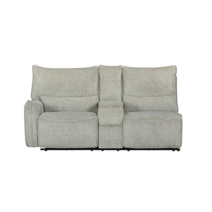 Remsen 3-Piece Polyester Fabric Manual Sectional in Latte