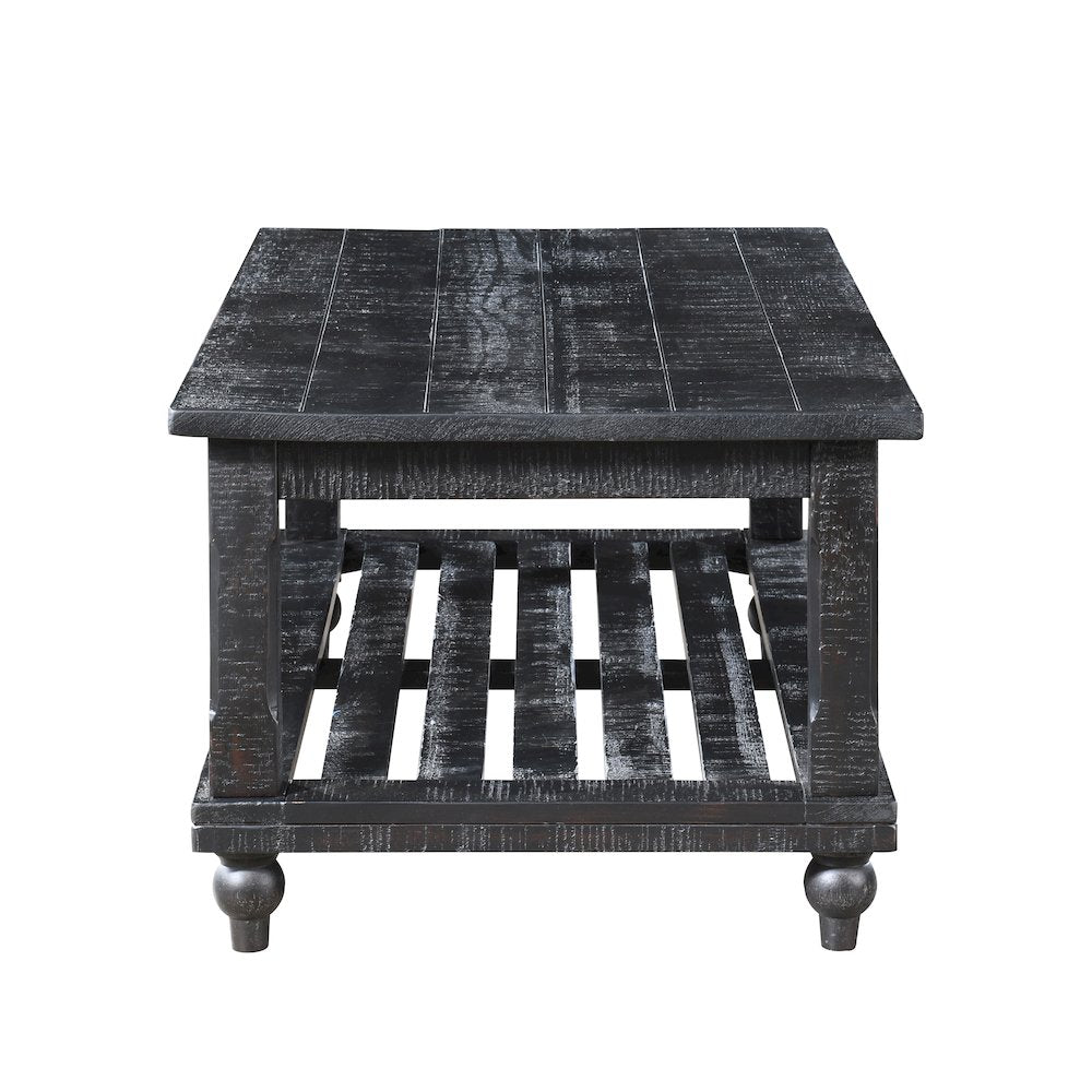Cade 3-Piece Wood Occasional Table Set in Black