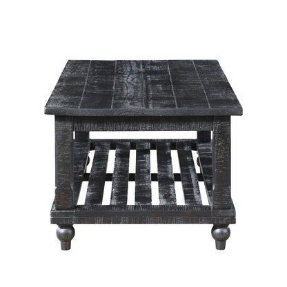 Cade 3-Piece Wood Occasional Table Set in Black