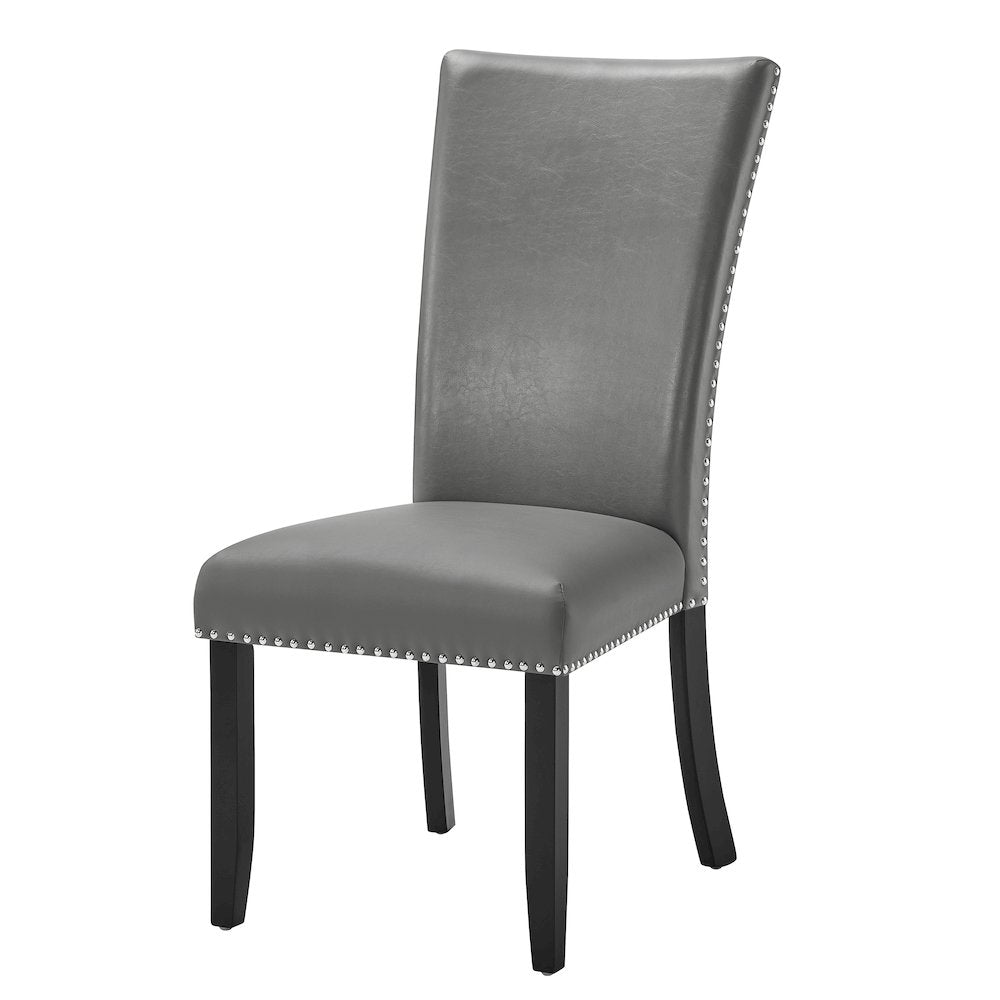 Lyra Wood Dining Chair in Gray (Set of 4)