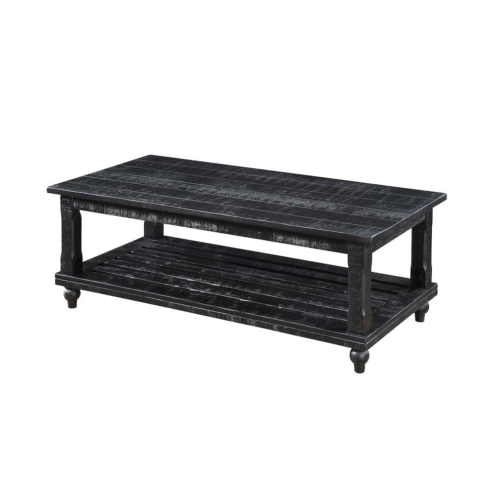 Cade 3-Piece Wood Occasional Table Set in Black