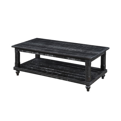 Cade 3-Piece Wood Occasional Table Set in Black
