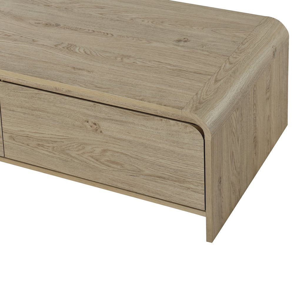 Mara 47.25 in. Natural Rectangular Wood Coffee Table