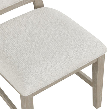 Gwendolyn 5-Pc Wood Round Dining Set w Chairs in Taupe