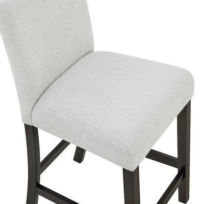 Carissa Wood Counter Chair in Stone (Set of 2)