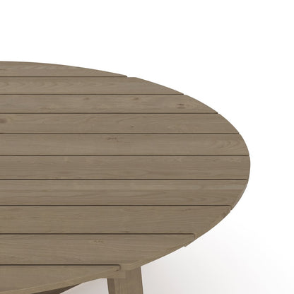 Carezza Wood Patio Coffee Table, Natural