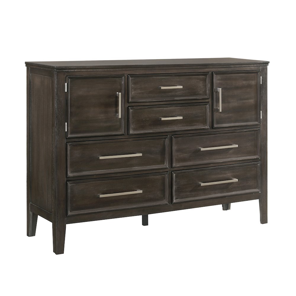 Andover 3-Pc Wood Bedroom Set with Dresser in Nutmeg