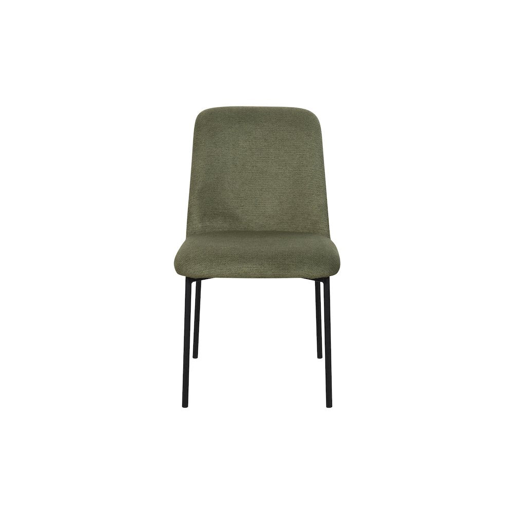 Erik Metal & Fabric Side Chair (Set of 2), Green