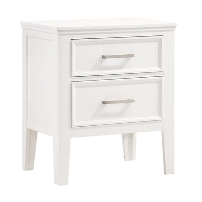 Andover Wood Nightstand in White (Set of 2)
