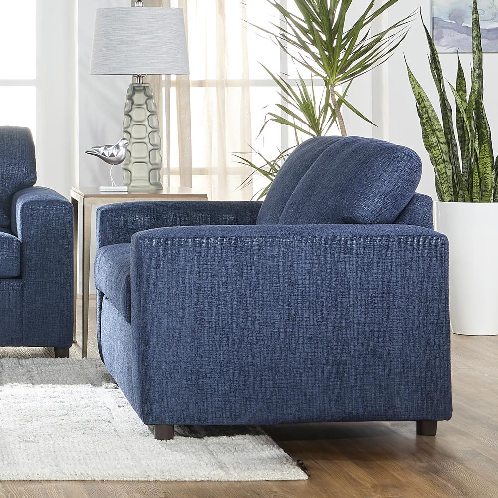 Kylo Blue Polyester Fabric Sofa Couch