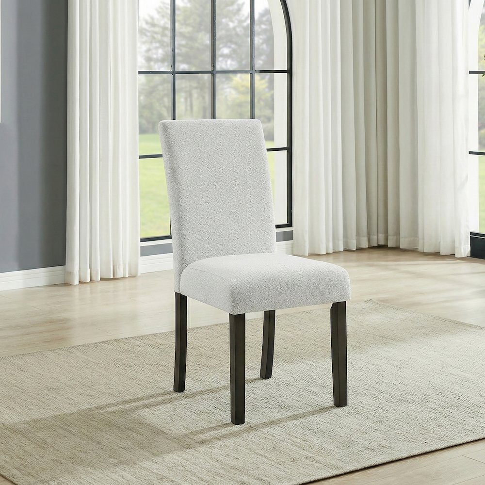 Carissa Wood Dining Chair in Stone (Set of 2)