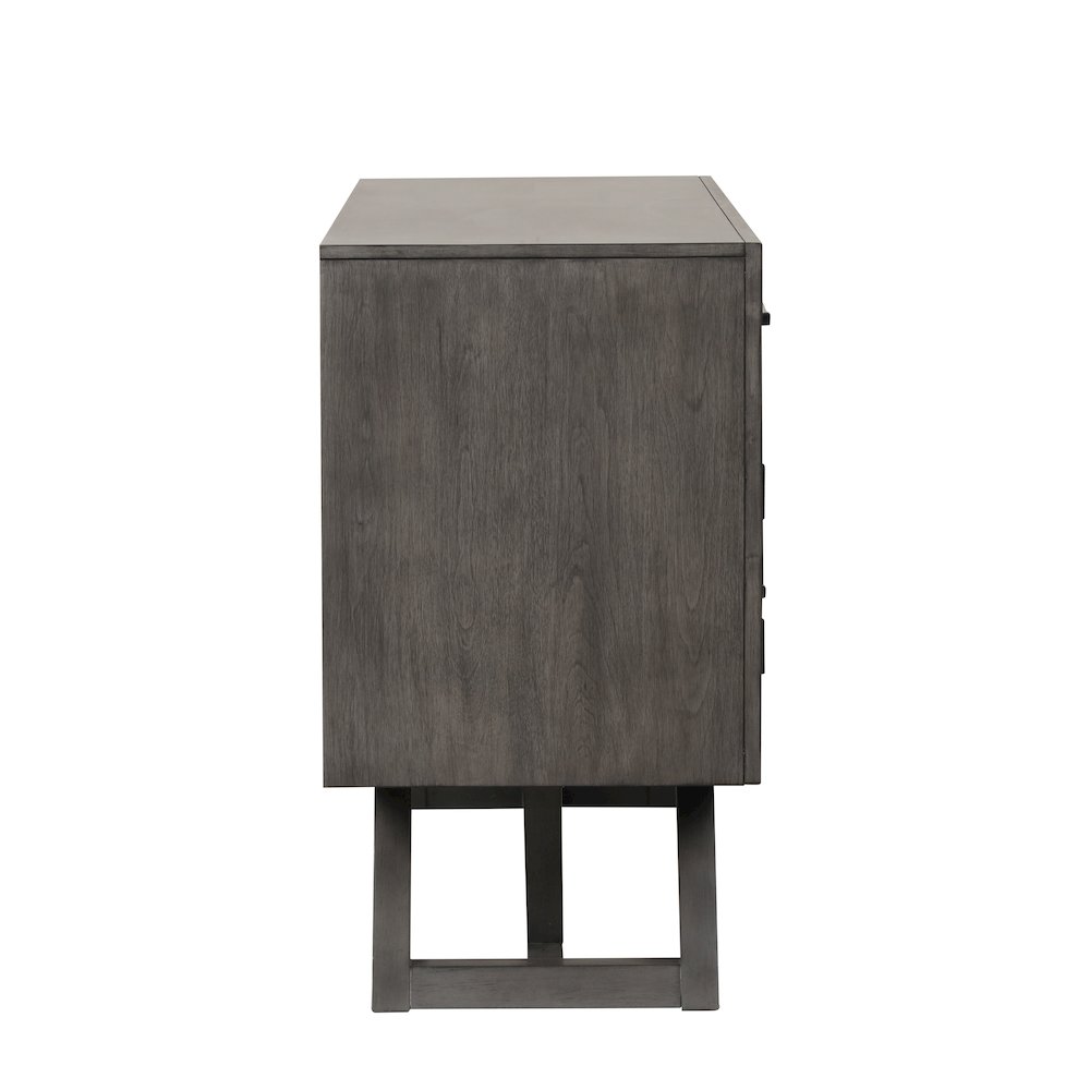 High Line Wood 2-drawer Server, Coffee