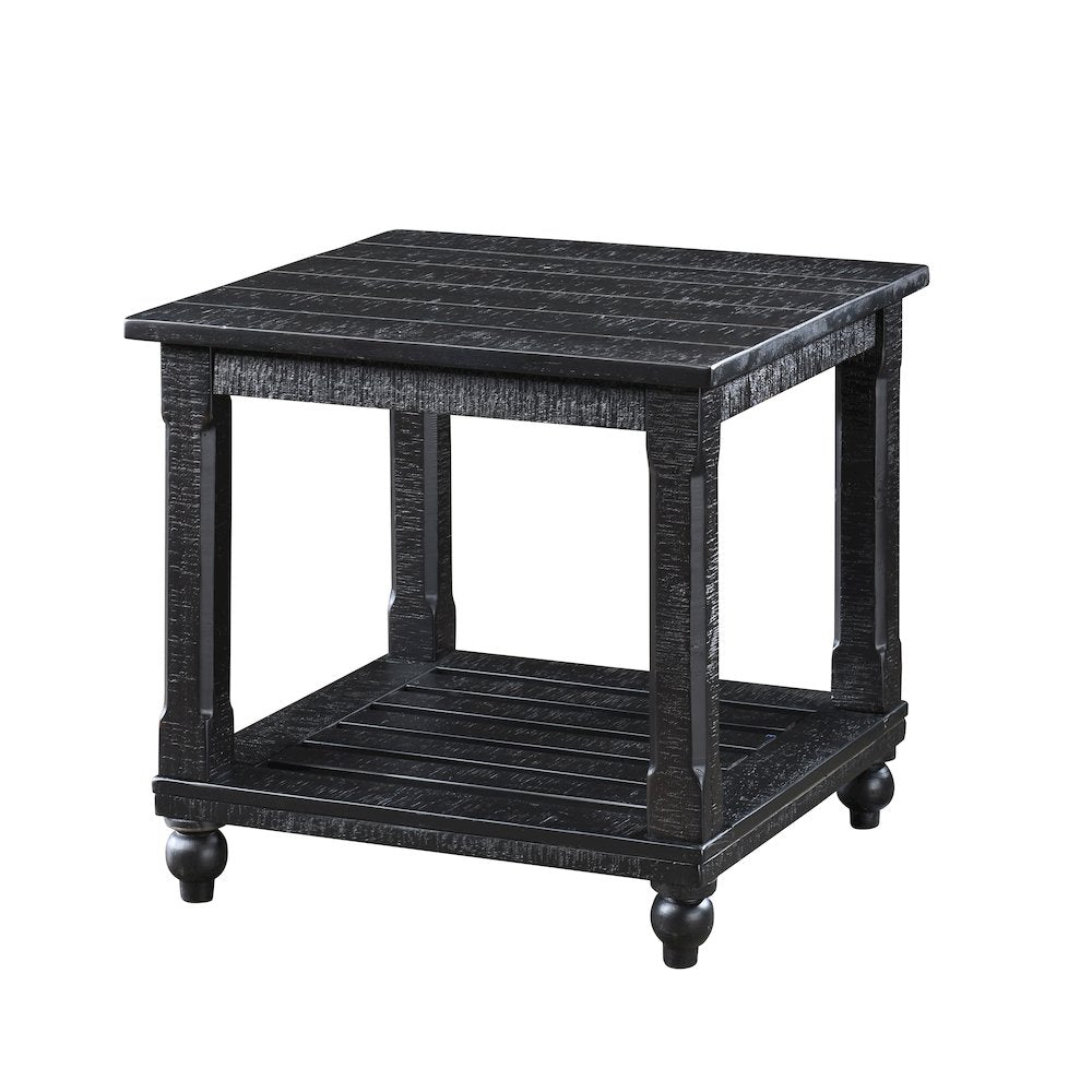Cade 3-Piece Wood Occasional Table Set in Black