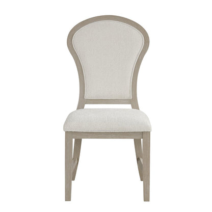 Gwendolyn 5-Pc Wood Round Dining Set w Chairs in Taupe