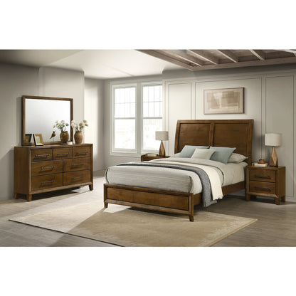 Ballard 5-Piece Wood Queen Bedroom Set in Walnut