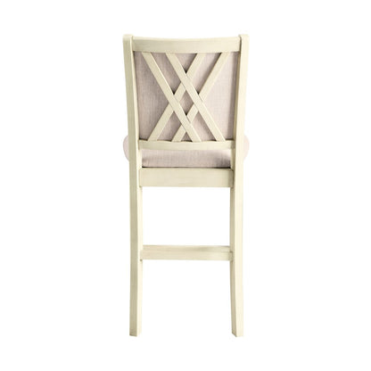 Amy Wood Counter Chair in Bisque (Set of 4)