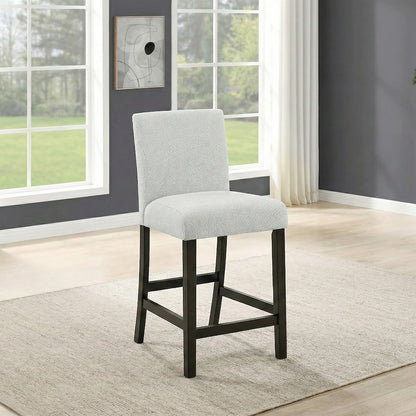 Carissa Wood Counter Chair in Stone (Set of 2)
