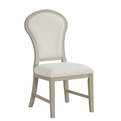 Gwendolyn 5-Pc Wood Round Dining Set w Chairs in Taupe