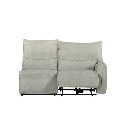 Remsen 3-Piece Polyester Fabric Manual Sectional in Latte