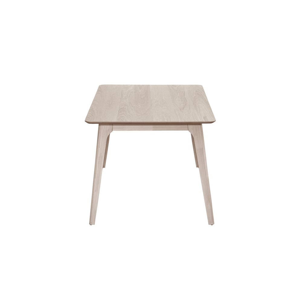Oscar 60 in. Rectangle Wood Dining Table, White Ash